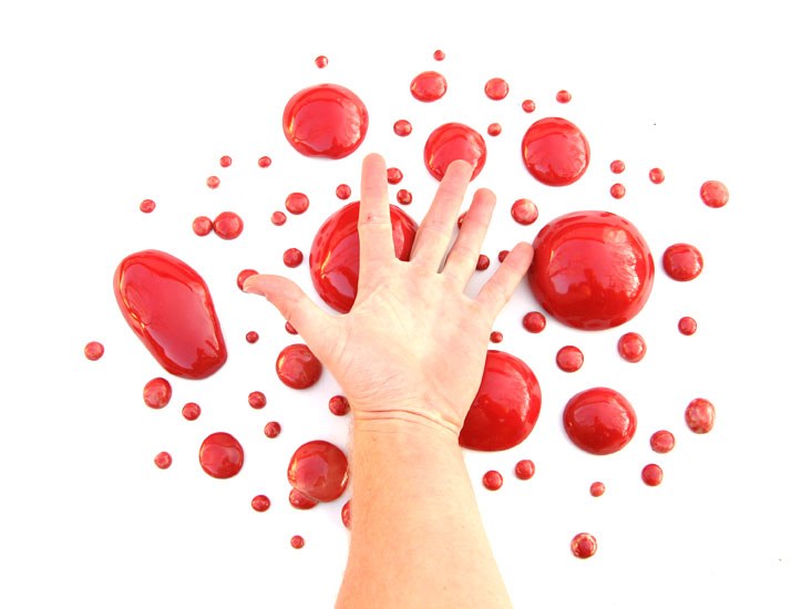 Drops — made of clay